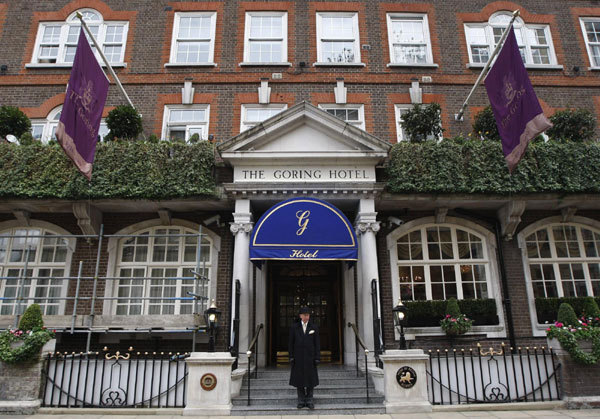 Kate Middleton in luxury hotel ahead of wedding